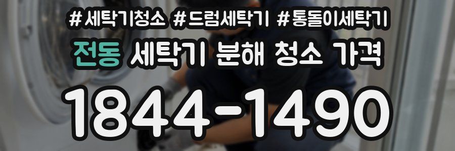 전동 세탁기 분해 청소 가격