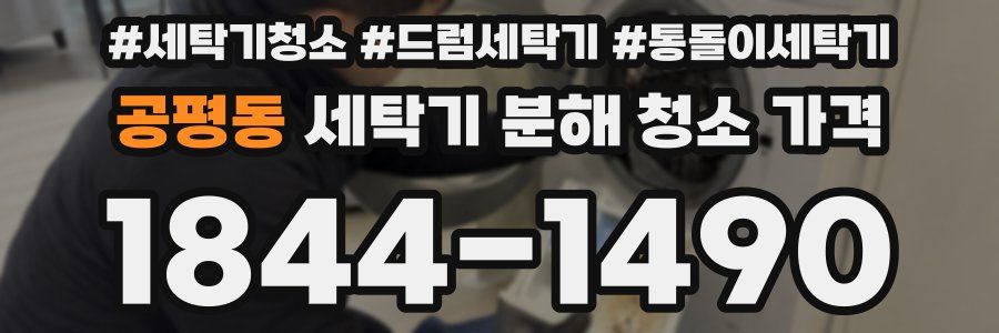 공평동 세탁기 분해 청소 가격