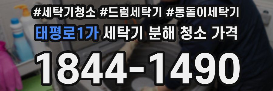 태평로1가 세탁기 분해 청소 가격