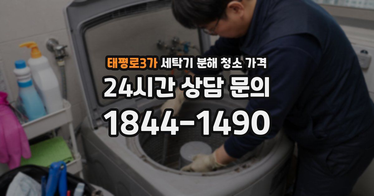 태평로3가 세탁기 분해 청소 가격