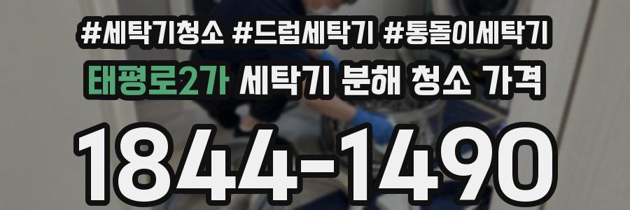 태평로2가 세탁기 분해 청소 가격