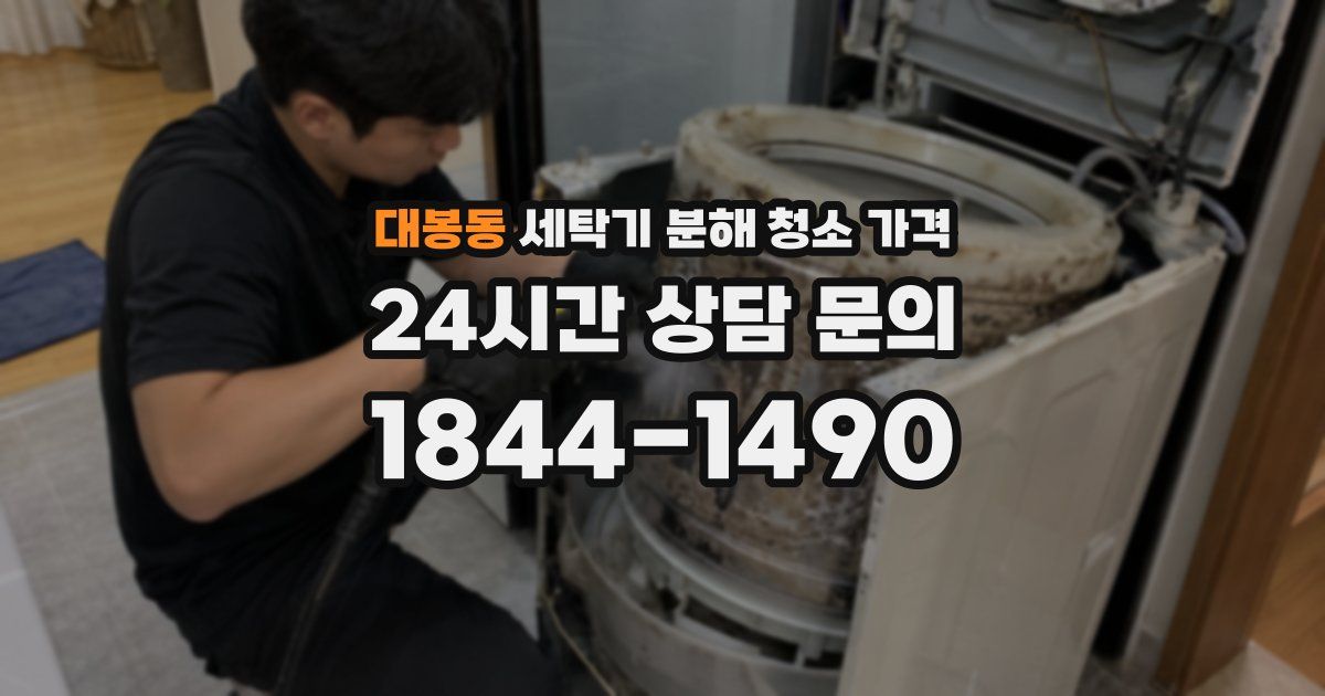 대봉동 세탁기 분해 청소 가격