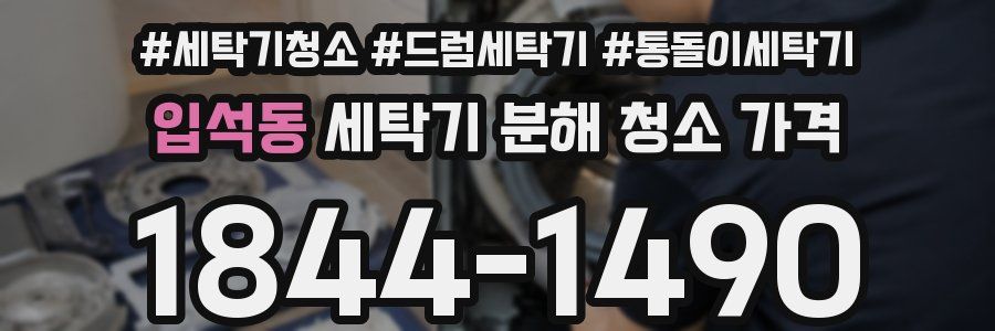 입석동 세탁기 분해 청소 가격