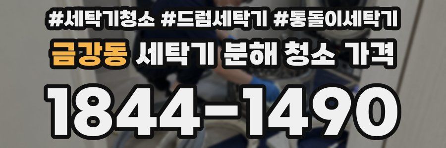 금강동 세탁기 분해 청소 가격