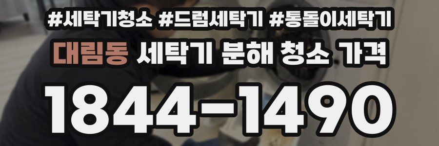 대림동 세탁기 분해 청소 가격