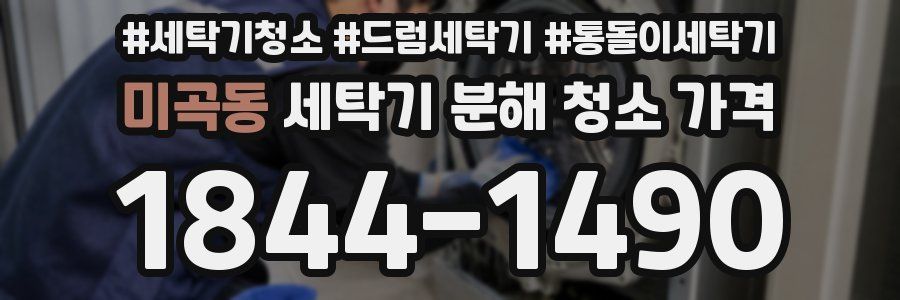 미곡동 세탁기 분해 청소 가격