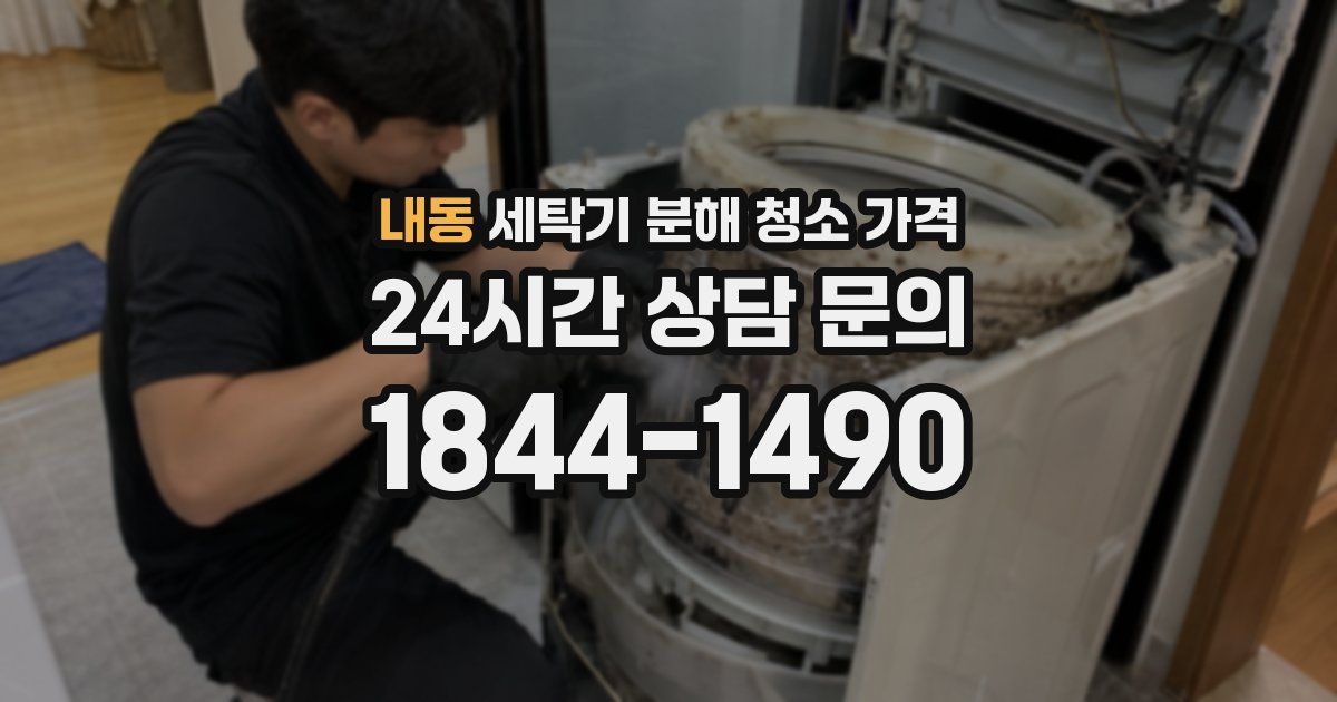 내동 세탁기 분해 청소 가격