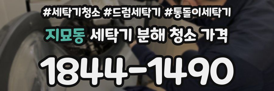 지묘동 세탁기 분해 청소 가격