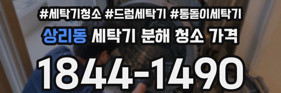 상리동 세탁기 분해 청소 가격