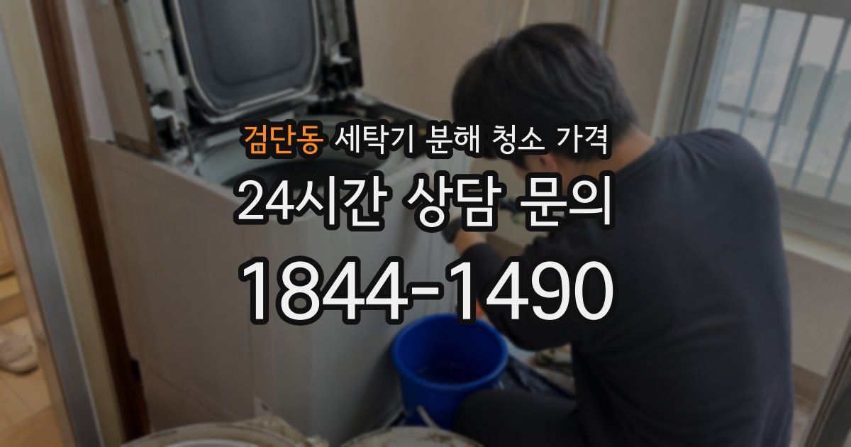검단동 세탁기 분해 청소 가격