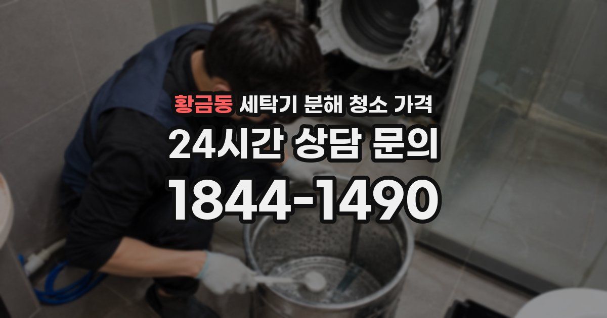 황금동 세탁기 분해 청소 가격