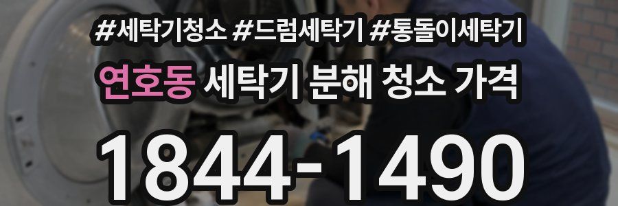 연호동 세탁기 분해 청소 가격