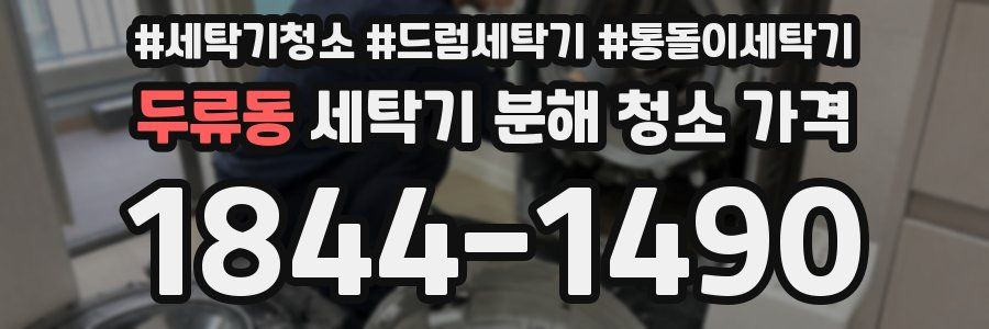 두류동 세탁기 분해 청소 가격