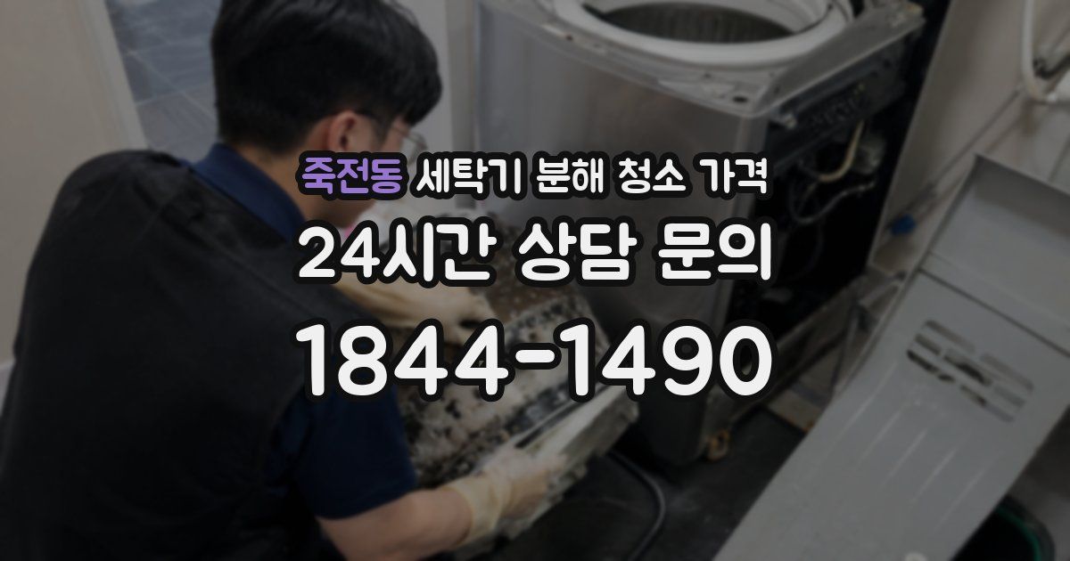 죽전동 세탁기 분해 청소 가격