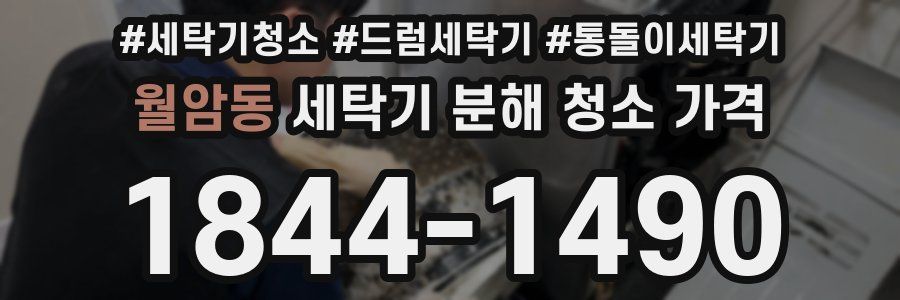 월암동 세탁기 분해 청소 가격