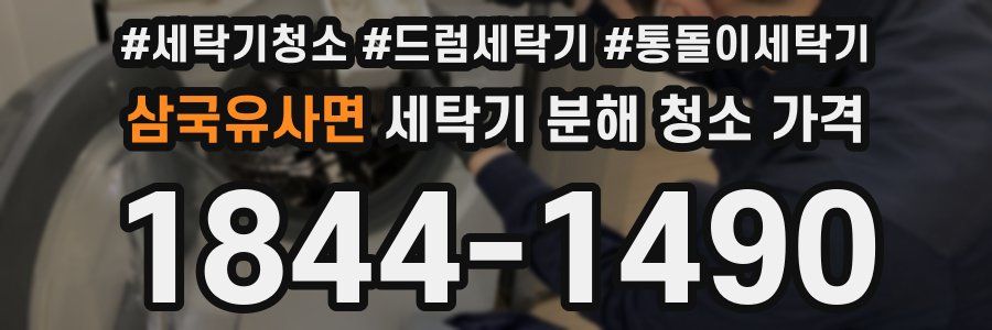 삼국유사면 세탁기 분해 청소 가격