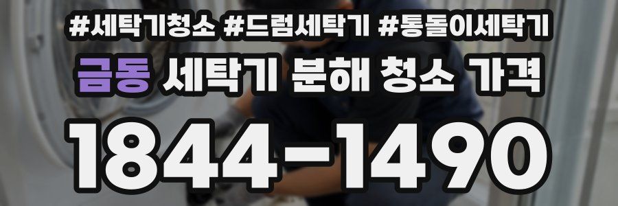 금동 세탁기 분해 청소 가격