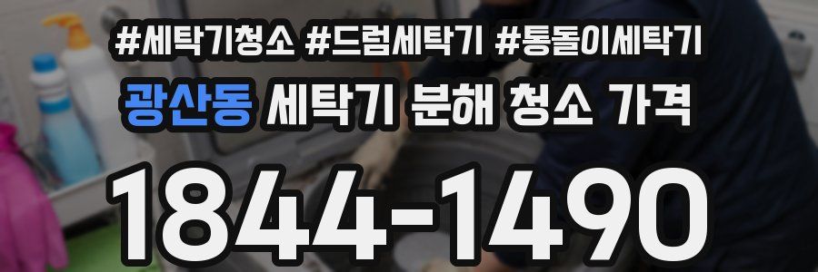 광산동 세탁기 분해 청소 가격