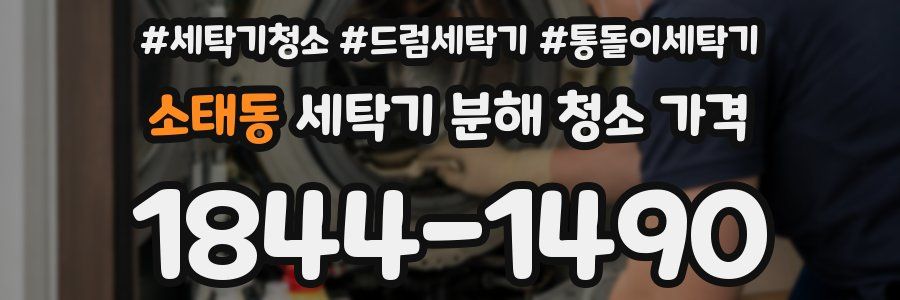 소태동 세탁기 분해 청소 가격