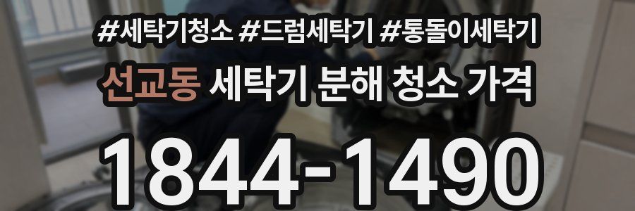 선교동 세탁기 분해 청소 가격