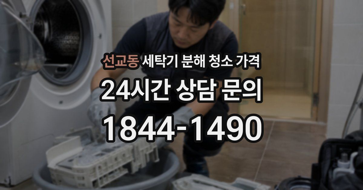 선교동 세탁기 분해 청소 가격