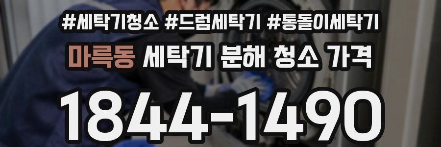 마륵동 세탁기 분해 청소 가격