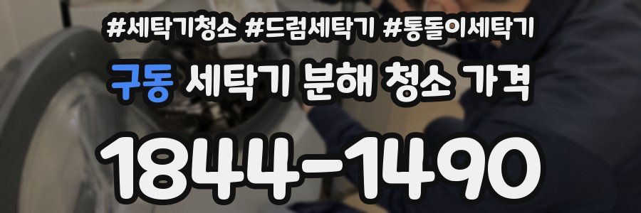 구동 세탁기 분해 청소 가격