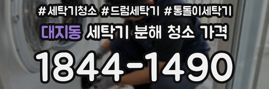 대지동 세탁기 분해 청소 가격
