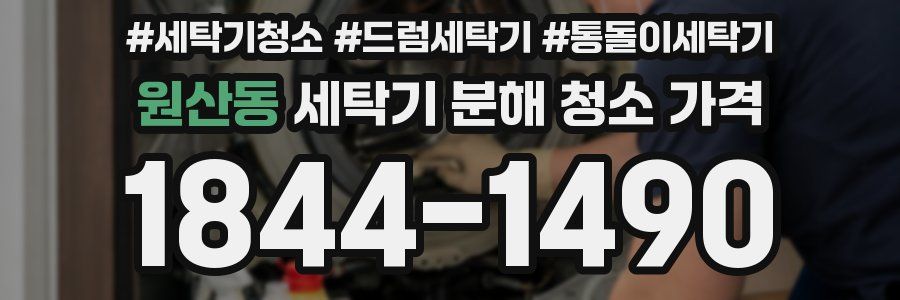 원산동 세탁기 분해 청소 가격
