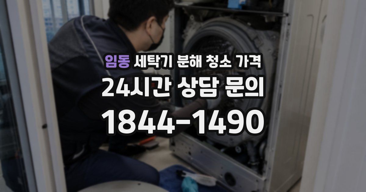 임동 세탁기 분해 청소 가격
