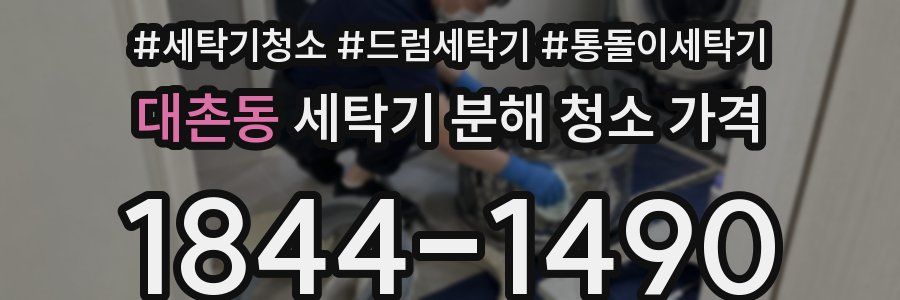 대촌동 세탁기 분해 청소 가격