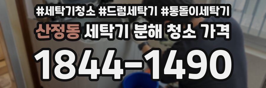 산정동 세탁기 분해 청소 가격