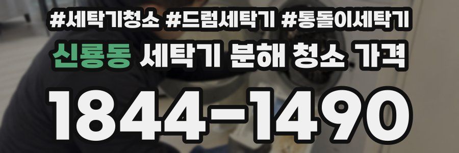 신룡동 세탁기 분해 청소 가격