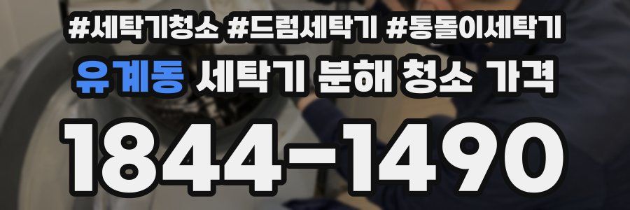 유계동 세탁기 분해 청소 가격