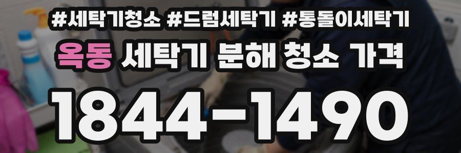 옥동 세탁기 분해 청소 가격