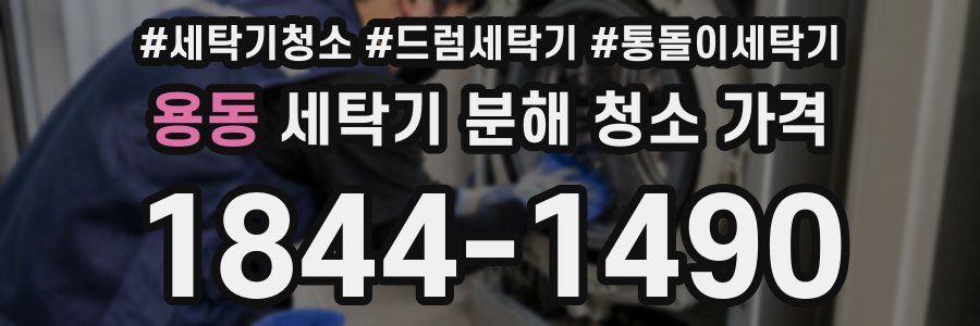 용동 세탁기 분해 청소 가격