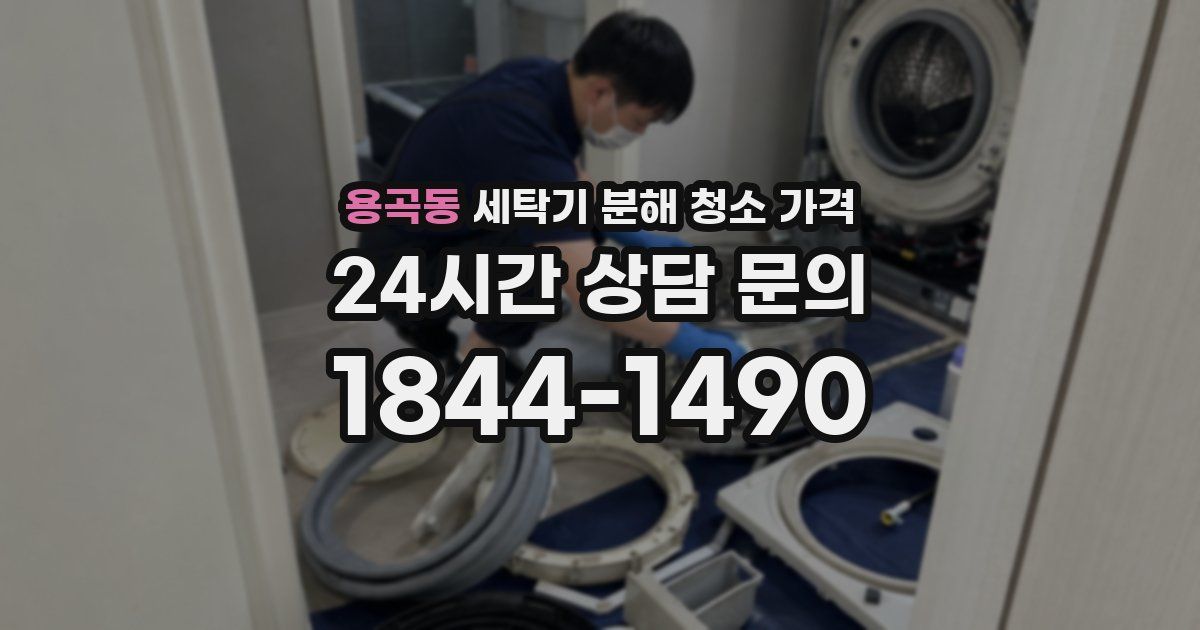 용곡동 세탁기 분해 청소 가격