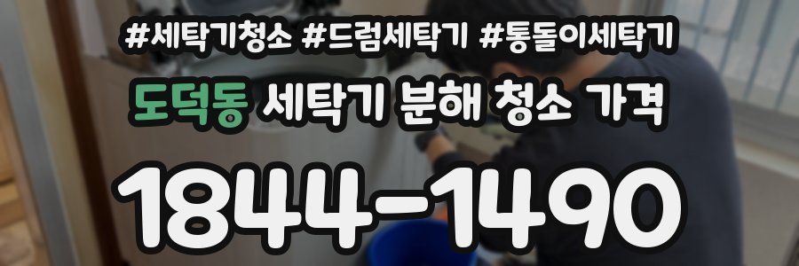 도덕동 세탁기 분해 청소 가격