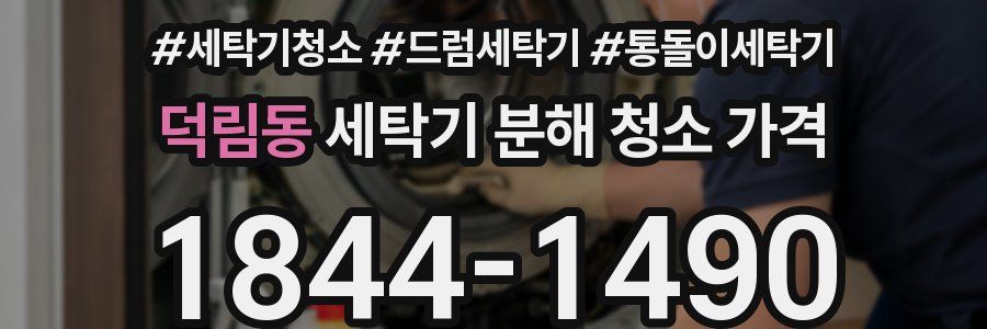 덕림동 세탁기 분해 청소 가격