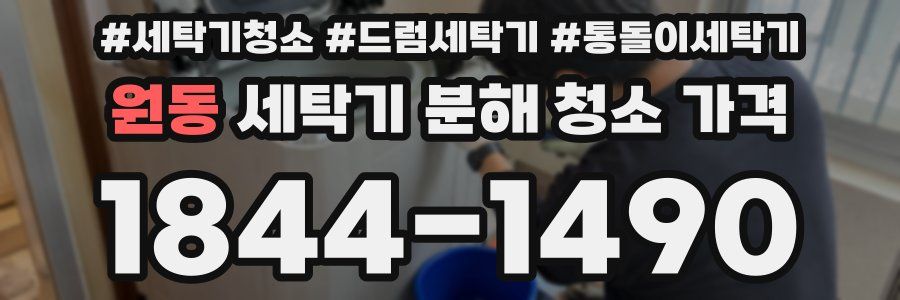 원동 세탁기 분해 청소 가격