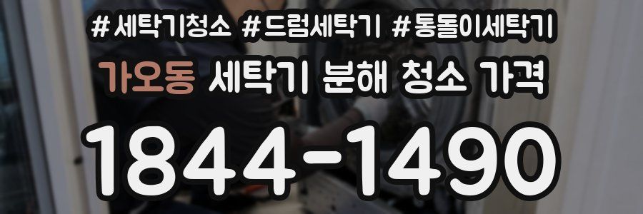 가오동 세탁기 분해 청소 가격