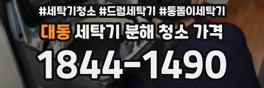 대동 세탁기 분해 청소 가격