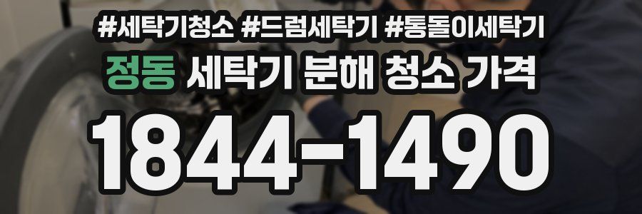 정동 세탁기 분해 청소 가격