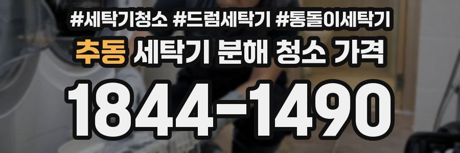 추동 세탁기 분해 청소 가격