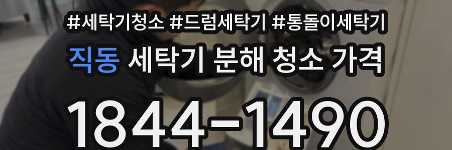 직동 세탁기 분해 청소 가격