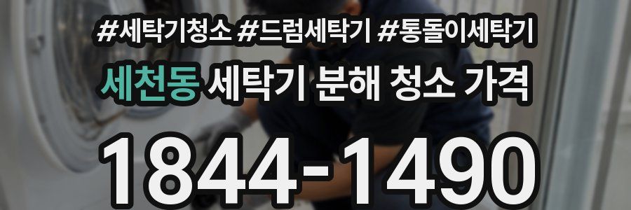 세천동 세탁기 분해 청소 가격