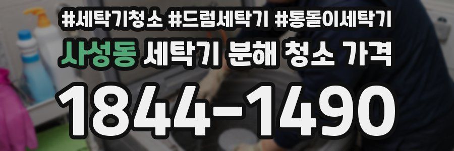 사성동 세탁기 분해 청소 가격
