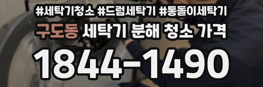 구도동 세탁기 분해 청소 가격