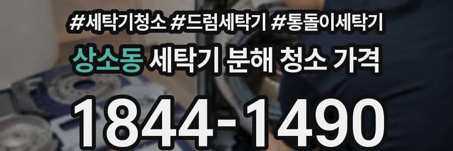 상소동 세탁기 분해 청소 가격