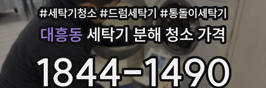 대흥동 세탁기 분해 청소 가격